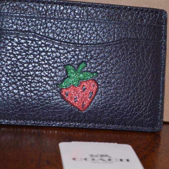 NWT Coach Strawberry Wallet AUTHENTIC - Picture 3 of 6